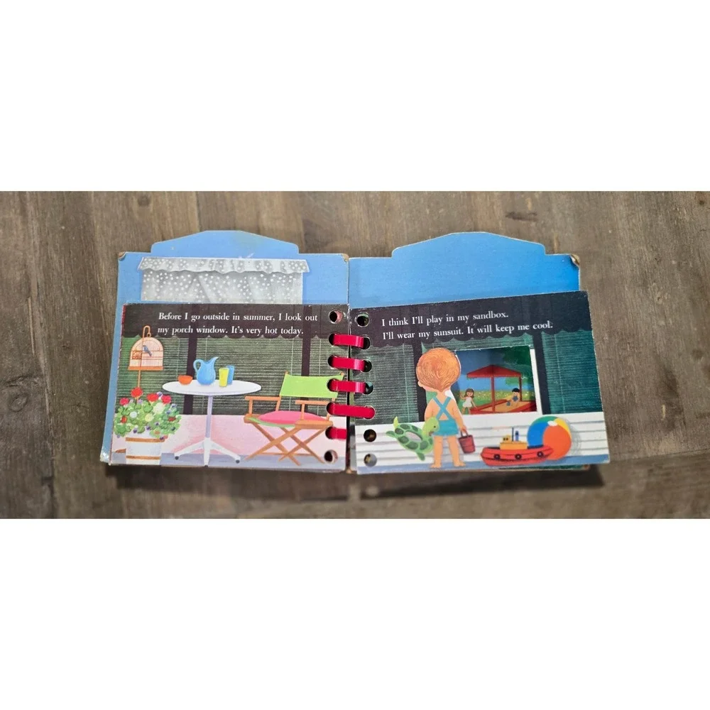 VINTAGE CHUBBY‎ PLAYSKOOL book i look out my window guc see images pages spiral